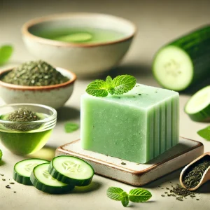 Jabón Refrescante de Pepino y Té Verde